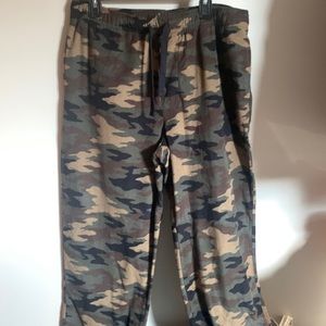 Camo pajama bottoms